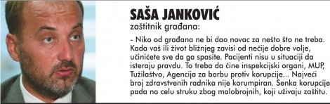 Izjava Saše Jankovića, zaštitnika građana